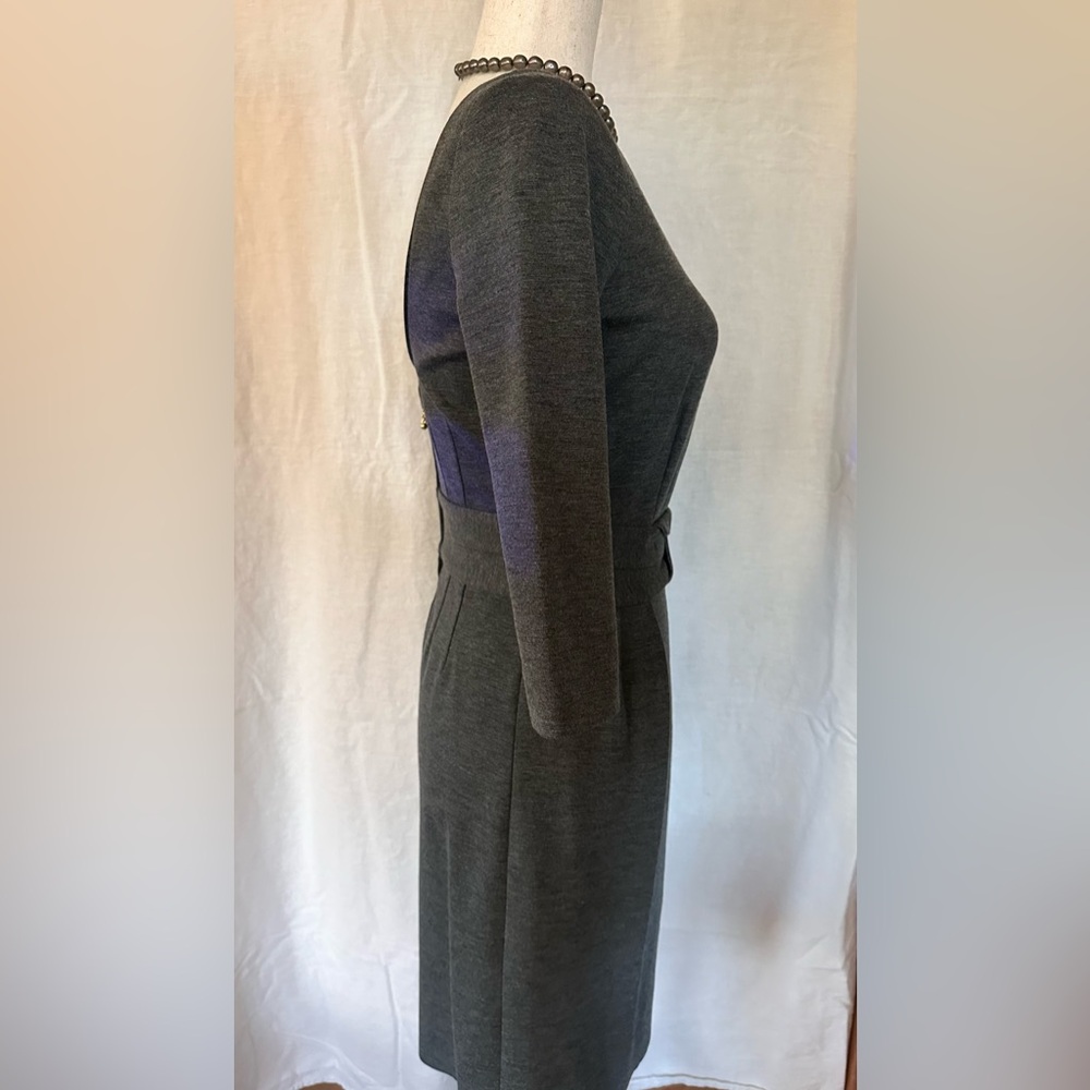 KATE SPADE DRESS SALE!!!! Kate Spade ♠️ NY Magdalena Gray Ponte Dress Sz 2 - Picture 3 of 16